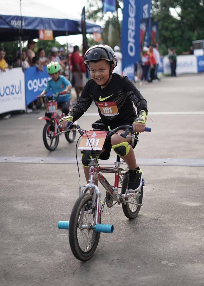 El número 101 fue el ganador de la categoría de varones de 7 a 8 años de la Vuelta Ciclística Infantil LA PRENSA 2024.