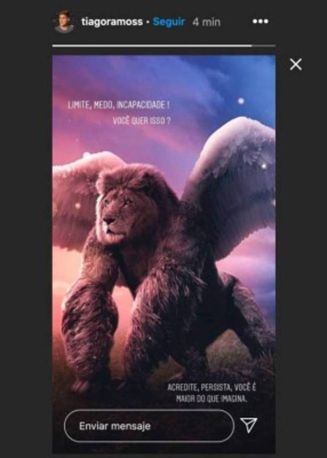 El joven padrastro de Neymar ha publicado un enigmático mensaje tras lo ocurrido. 'Límites, miedo, incapacidad. ¿Quieres eso? Cree, persiste, eres más de lo que imaginas', fueron las palabras de Tiago.