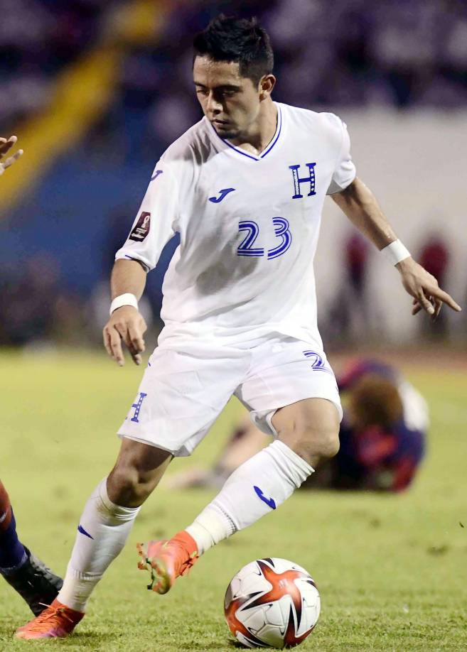 Diego Rodríguez - El jugador del Motagua será el encargado del lateral izquierdo ante Canadá.