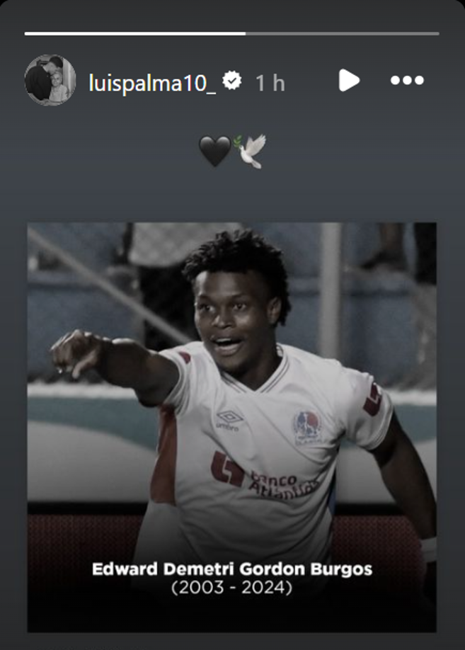 Luis Palma también compartió la triste noticia sobre Demetri Gordon.