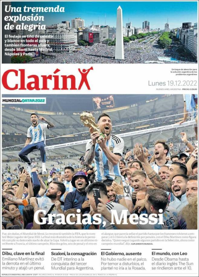 Clarín de Argentina.