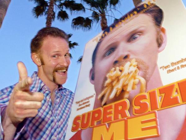 En “Super Size Me”, Morgan Spurlock sólo comió McDonald’s por 30 días y documentó los efectos nocivos en su salud.