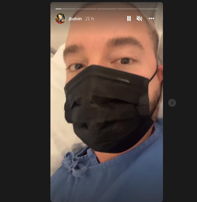 J Balvin sufre los efectos del cansancio por velar por la salud de su madre.