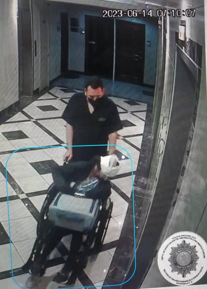 Captura del video que Malouf entregó a las autoridades. “Mi mamá es más bajita y tiene más pecho que la de la imagen”, dijo en ese momento el hijo de Floridalma en una entrevista exclusiva a Diario La Prensa.