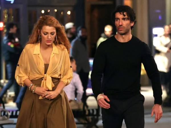 Blake Lively y Justin Baldoni en una escena de la película “It ends with us”.
