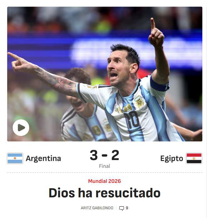 Señalan otro robo de Argentina y polémica tras remontada a Egipto: Ayudita