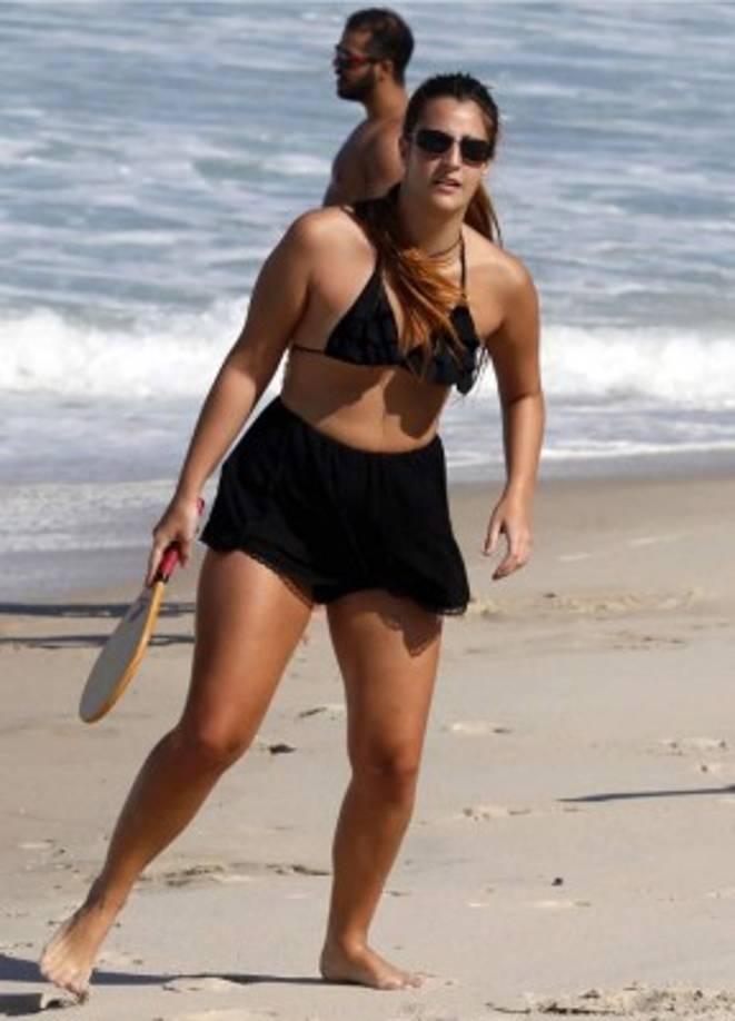 Algunas aprovechan para realizar algún deporte en las playas. Foto Juan Salgado/Enviado Especial