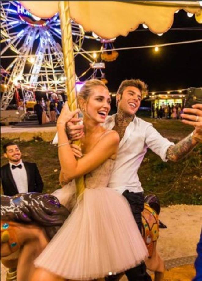 Chiara usó un tercer atuendo para unirse a la diversión.