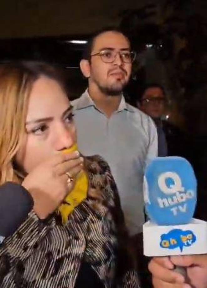 Tras la agresión, la precandidata dio declaraciones ante los medios de comunicación. 