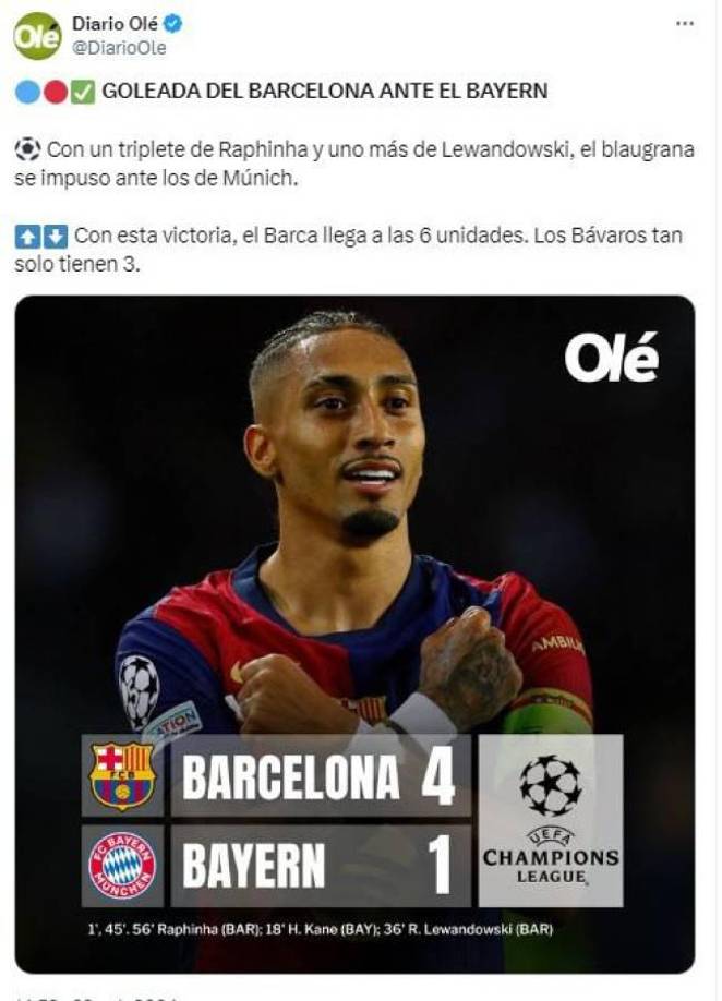 Los medios argentinos también resaltaron el triunfo del Barcelona. 