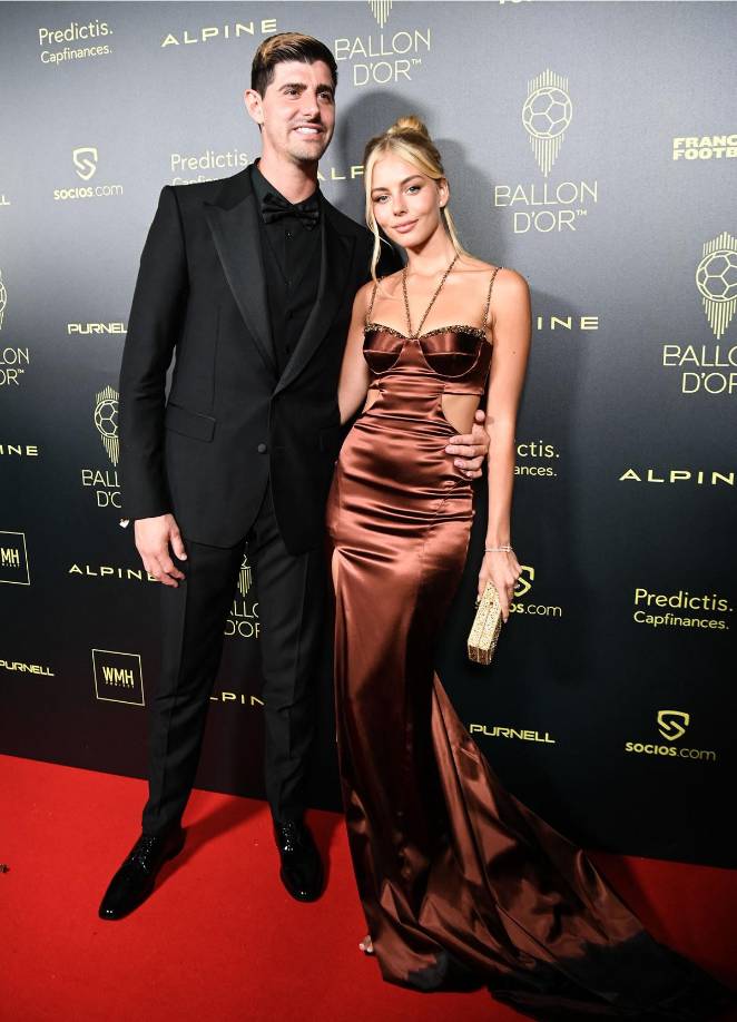 Thibaut Courtois, portero del Real Madrid, y su novia Mishel Gerzig.