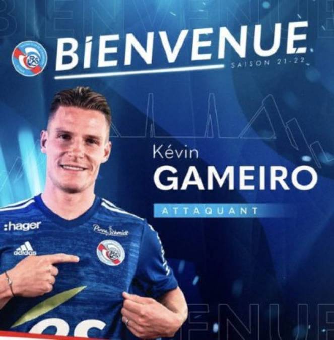 El delantero francés Kevin Gameiro firmó por dos años con el Racing Estrasburgo, de la Ligue 1, llega procedente del Valencia. Foto Twitter Racing Estrasburgo.