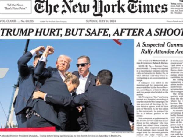 Portada de New York Times.
