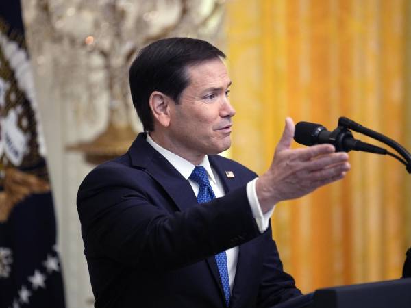 Fotografía de archivo del secretario de Estado, Marco Rubio. EFE/EPA/YURI GRIPAS / POOL