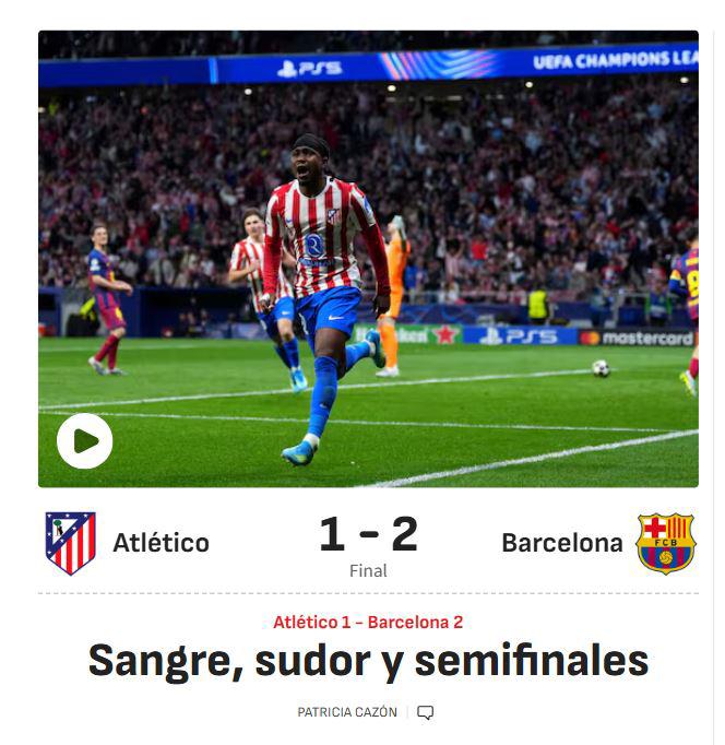 Atlético se burla e indignación en Barcelona: No nos han dejado ganar