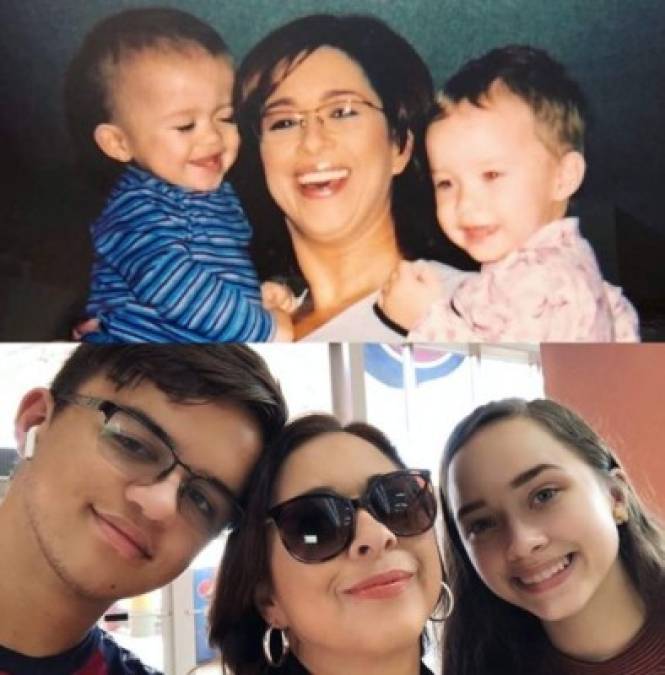 La periodista hondureña tiene una excelente relación con sus hijos, quienes a pesar de que ya tienen 17 años disfrutan compartir momentos con su madre.