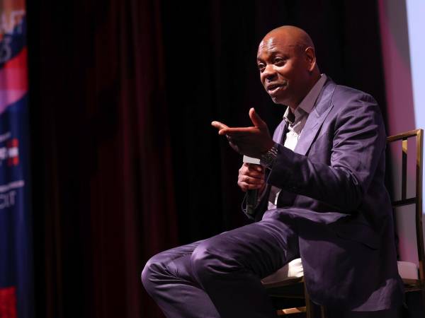 El comediante Dave Chappelle en agosto. Participó en el Festival de Comedia de Riad.