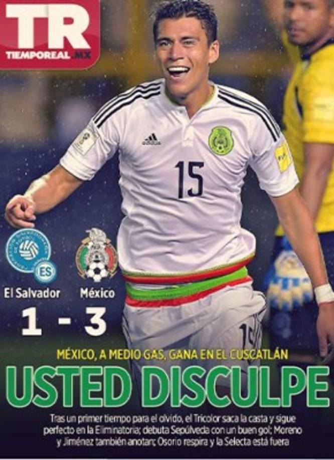 Previo al juego, el Tiempo Real había calentado el duelo ante los salvadoreños ya que mencionaron a la Bestia y hoy esta fue su portada.
