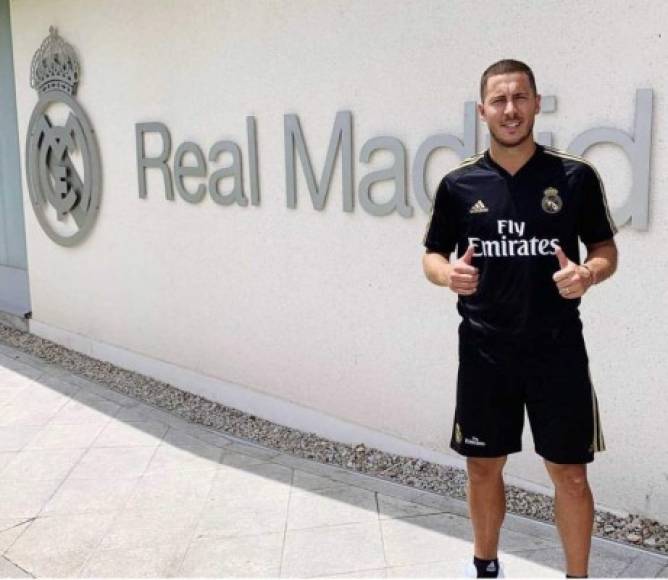 Eden Hazard ha conocido las instalaciones de la Ciudad Real Madrid y ha estado compartiendo charla con sus nuevos compañeros de vestuario.