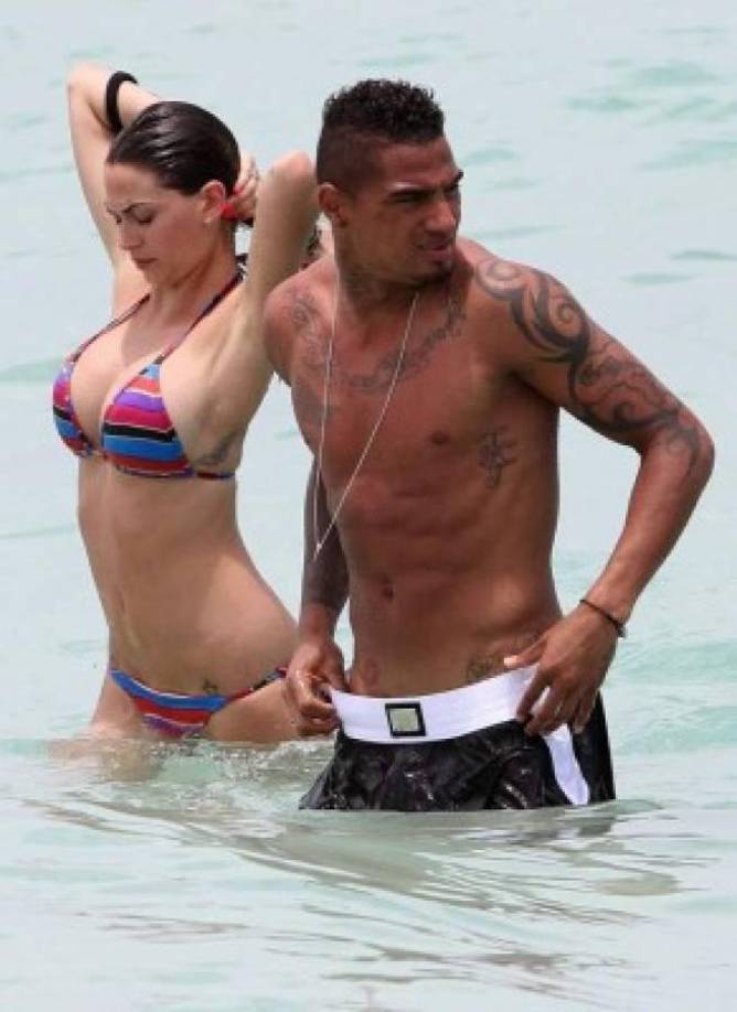Kevin Prince Boateng: Al futbolista ghanés le puso los cuernos la preciosa modelo italiano Melissa Satta con Cristiano Ronaldo.