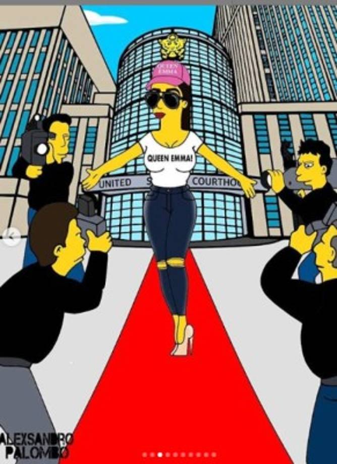 El artista italiano Alexsandro Palombo difundió por medio de su cuenta de Instagram, las imágenes de Coronel convertida en un personaje de la famosa serie.