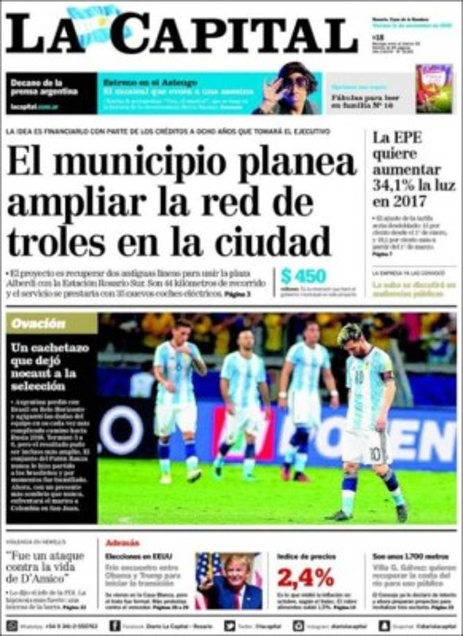 Argentina se encuentra en estos momentos fuera del Mundial.