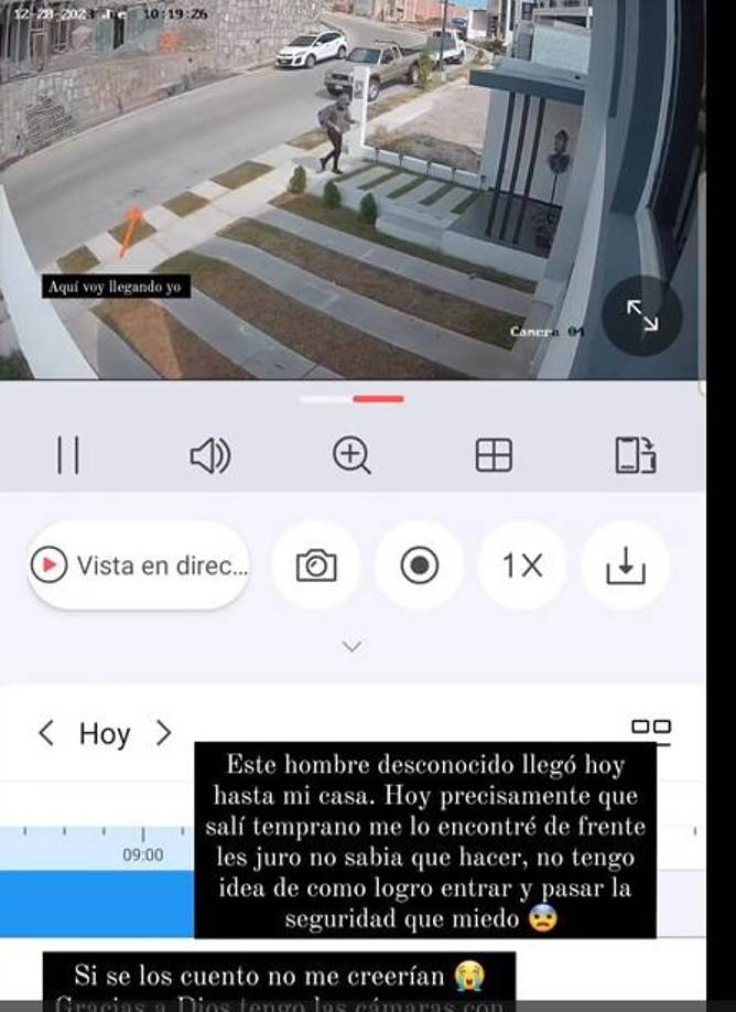 En el primer video que Milagro divulgó explica que “un desconocido llegó hasta mi casa”. “Me lo encontré de frente y se los juro no sabía qué hacer”, expuso.