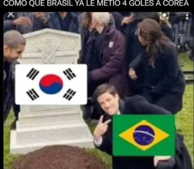 Estos fueron los mejores memes de la goleada de Brasil a Corea del Sur por el partido de octavos de final.