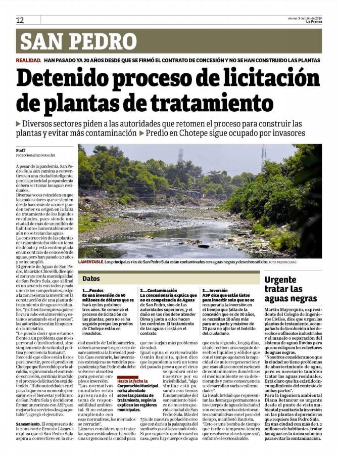 Por fin “una luz” para tratar las aguas residuales en SPS