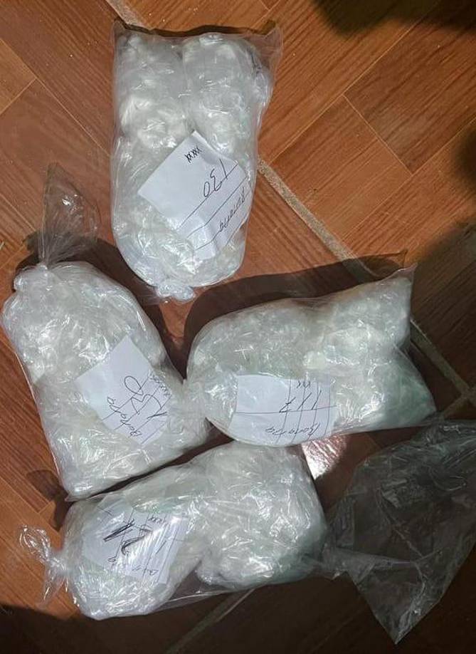 Droga decomisada en Nueva Arcadia, Copán. 