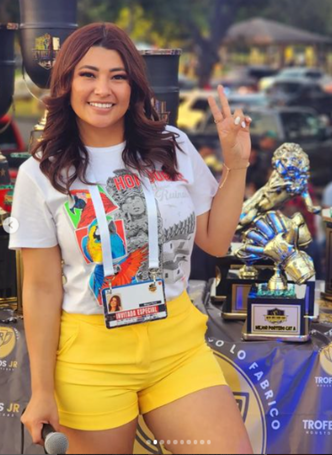 La presentadora de HCH fue una de las sensaciones en el evento deportivo realizado en Estados Unidos.