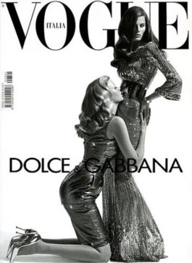 Vogue Italia al estilo Dolce & Gabbana.