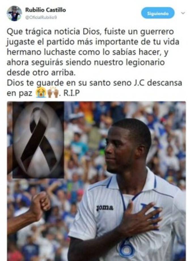 El delantero hondureño Rubilio Castillo.