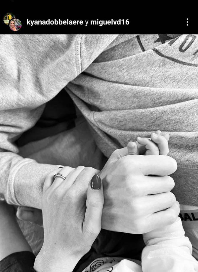 La esposa del arquero publicó esta imagen en donde se despedía de su amado chico.