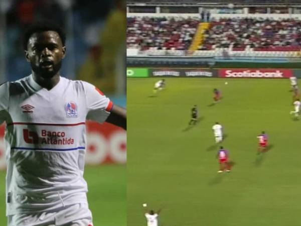 Elison Rivas sacó un zapatazo desde aproximadamente unos 40 metros.