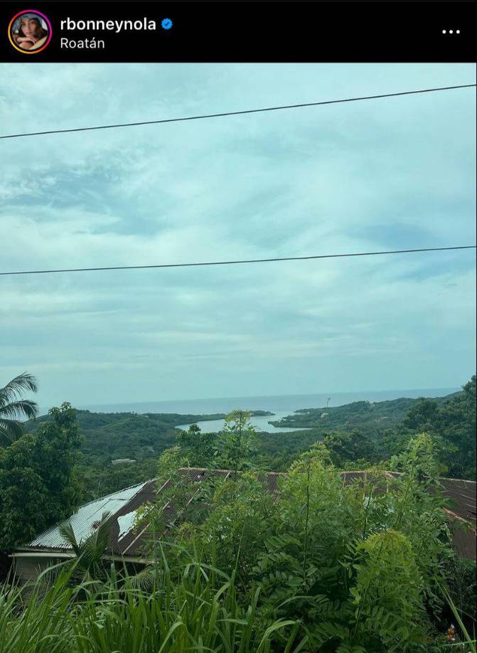 Asimismo presumió los paisajes del lugar. 