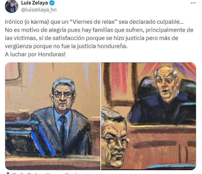 Luis Zelaya, excandidato presidencial del Partido Liberal. 