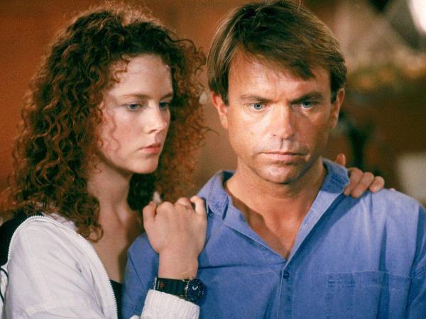 Nicole Kidman actuó junto a Sam Neill en la cinta Calma total, de 1989.