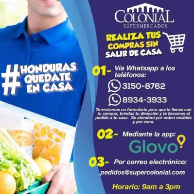 Negocios abiertos durante el toque de queda en Honduras por coronavirus