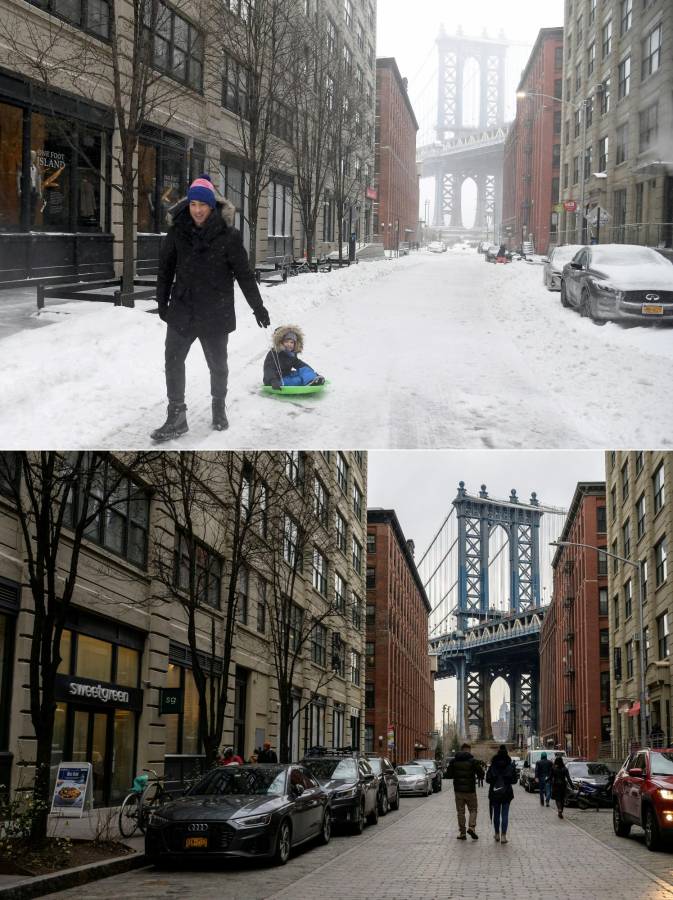 Nueva York rompe récord de 50 años esperando primera nevada