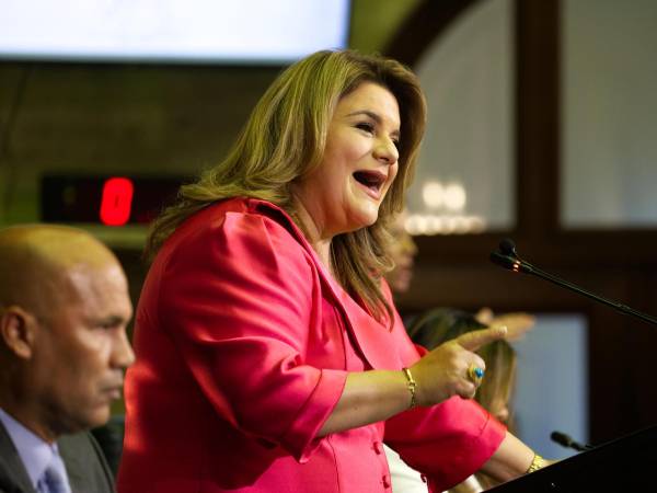 La gobernadora de Puerto Rico, Jenniffer González, en una fotografía de archivo. EFE/ Thais Llorca