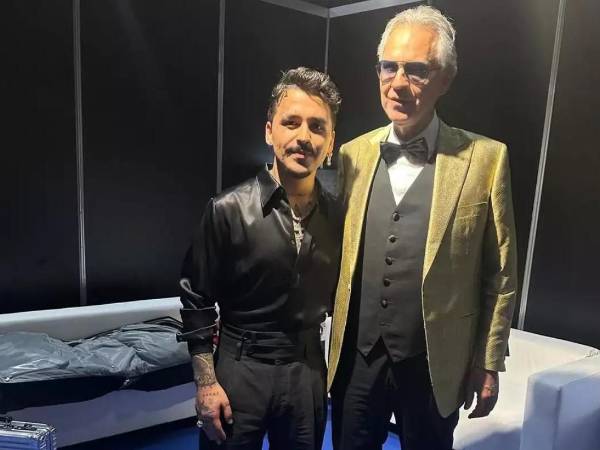 Christian Nodal y Andrea Bocelli coincidirán en un evento especial dedicado al artista italiano.