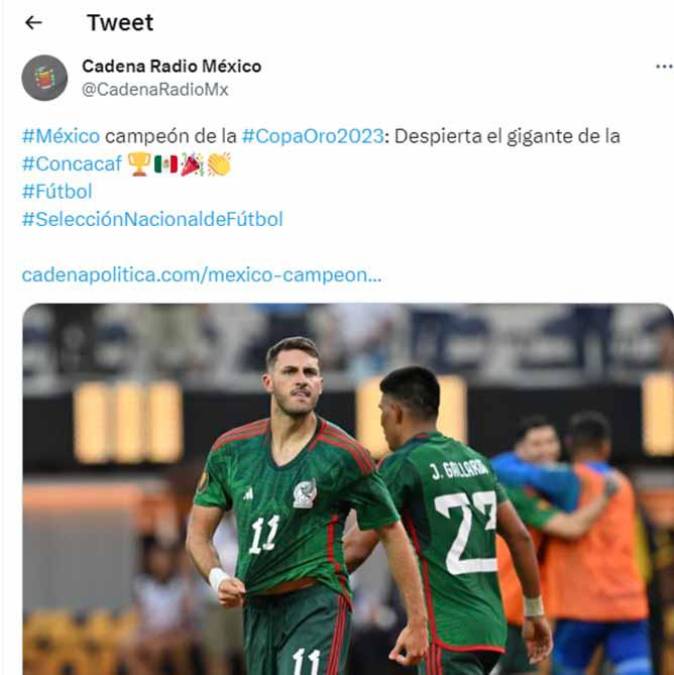 La prensa mexicana señaló que son el gigante de Concacaf.