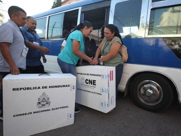 El transporte del material electoral estará a cargo de una empresa de logística hondureña.