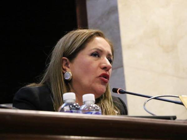 La diputada nacionalista Gladys Aurora López, representante por el departamento de La Paz.