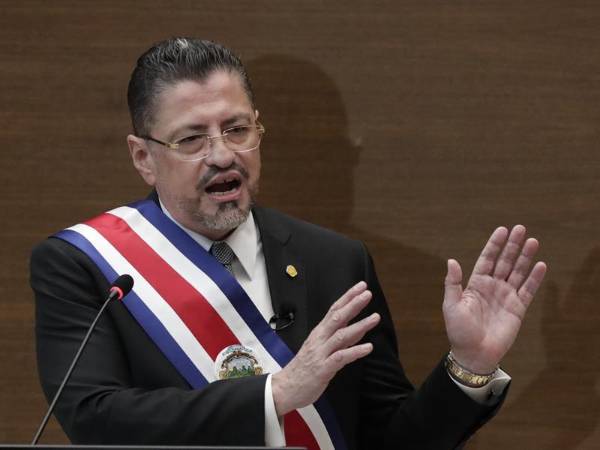 Rodrigo Chaves, presidente de Costa Rica.