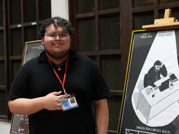 Alex Lorenzo Araujo, cineasta y joven universitario de la Usap, aspira a representar a Honduras en festival internacional.