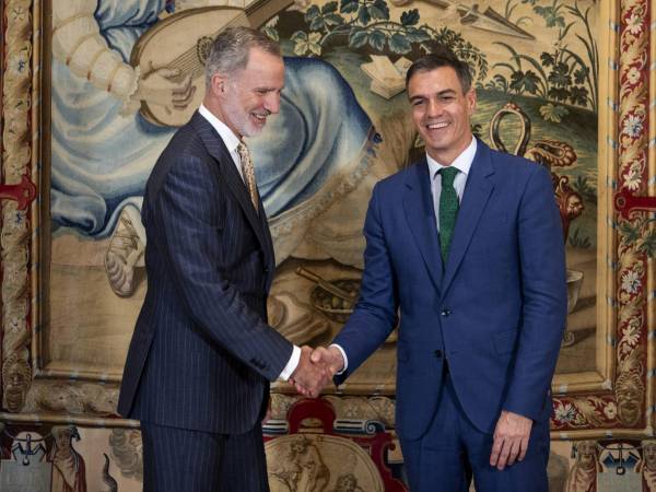 Sánchez fue recibido por el Rey Felipe este martes.
