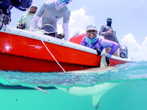 Biólogos en labores.