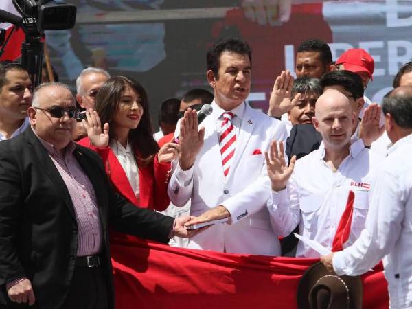 Dirigentes del Partido Liberal de Honduras.